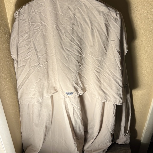 Columbia Mens LS PFG Vented Fishing Shirt Color Tan Size 5XL - Picture 4 of 5
